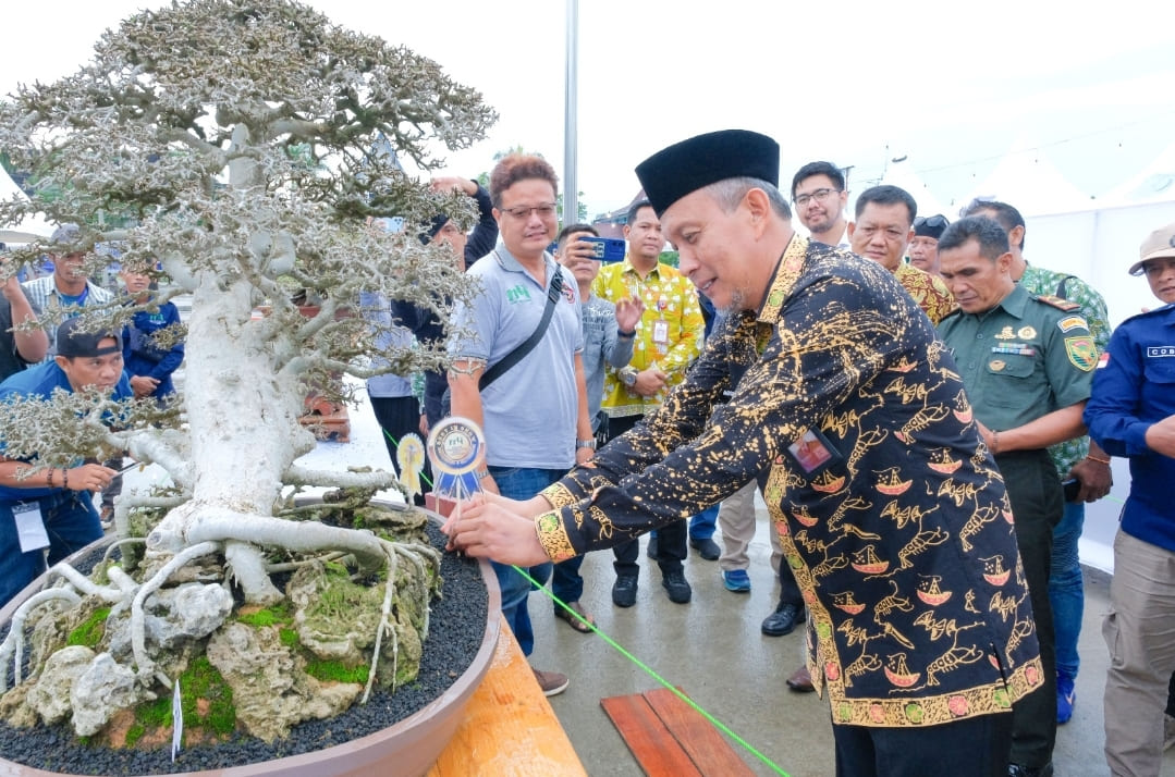 Sekda Tanjab Barat Buka Secara Resmi Pameran dan Kontes Bonsai Nasional Tahun 2023